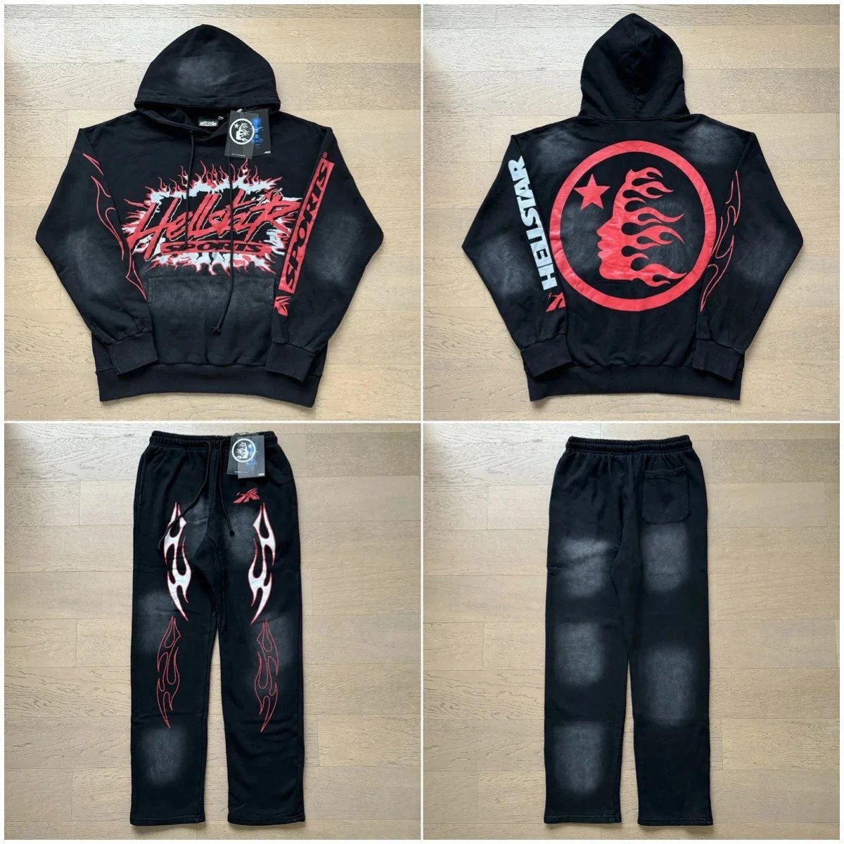 🔥美式复古水洗休闲套装 Suits-003 – QC photos preview | CnFans  | 7550057553