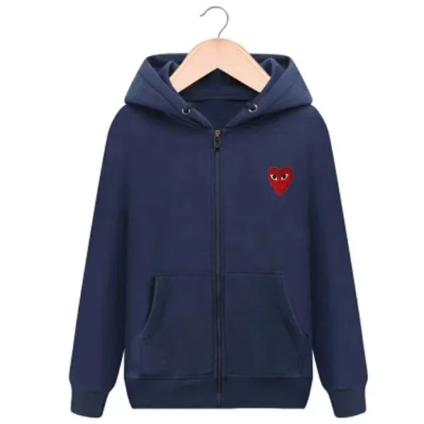Play Comme des Garçons Heart Eyes Hoodie Gray - 7