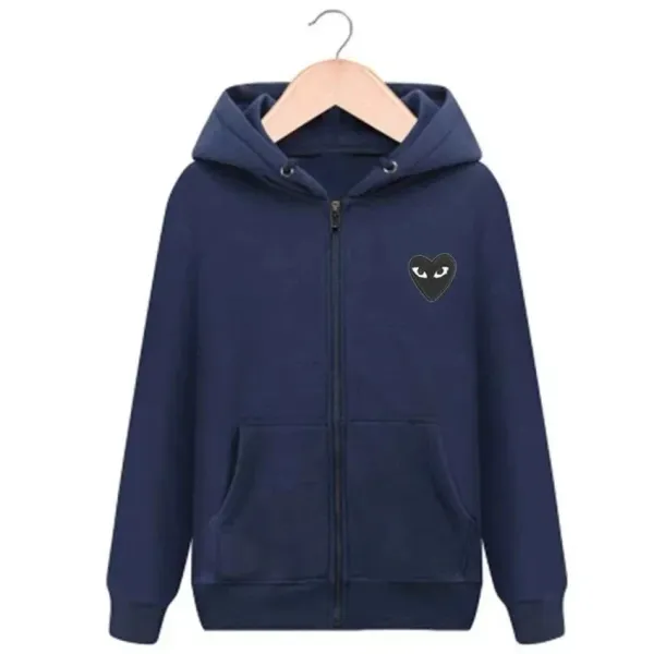 Play Comme des Garçons Heart Eyes Hoodie Gray - 10