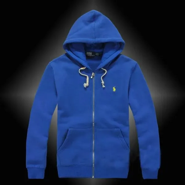 Polo Ralph Lauren Classic Zip-Up Hoodie Royal Blue - 1