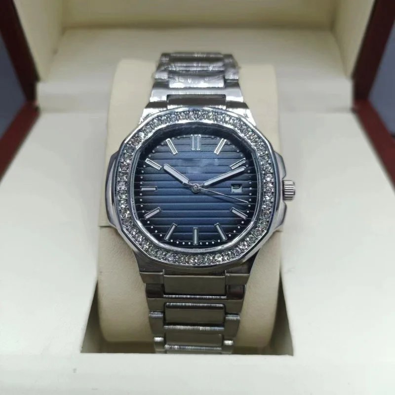 Diamond Grenade Set Steel - Blue Dial