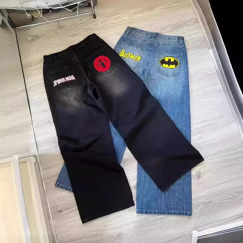 Jeans con Logo de Superhéroe 9 Estilos