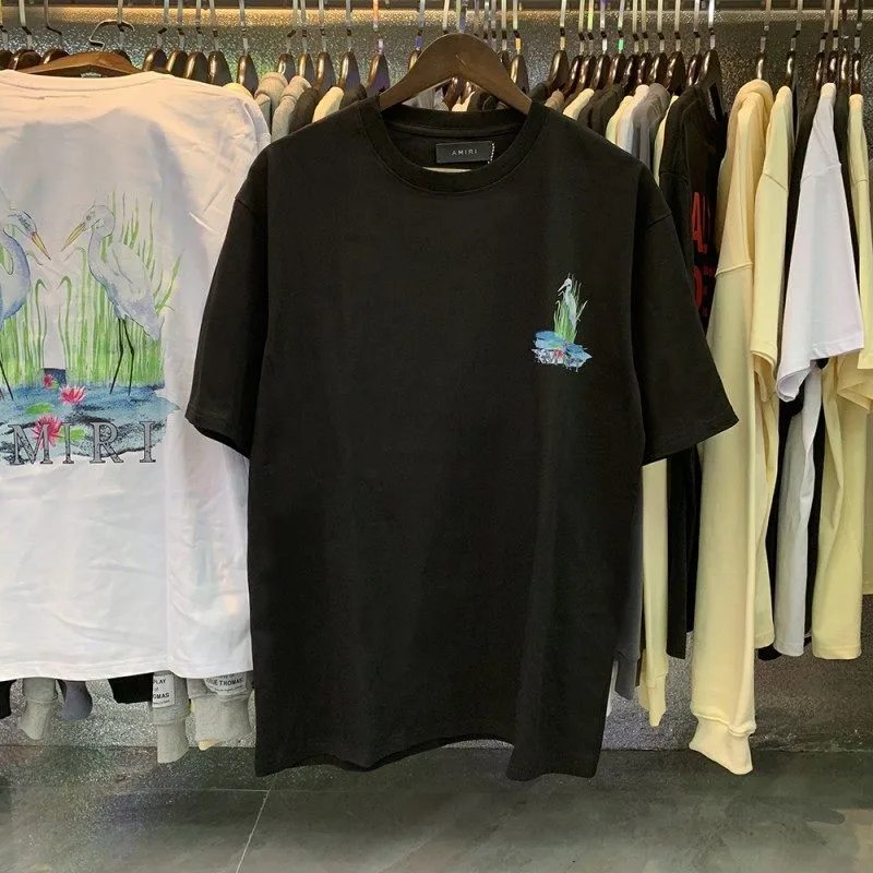 Amiri T-shirt Heron Graphic Black