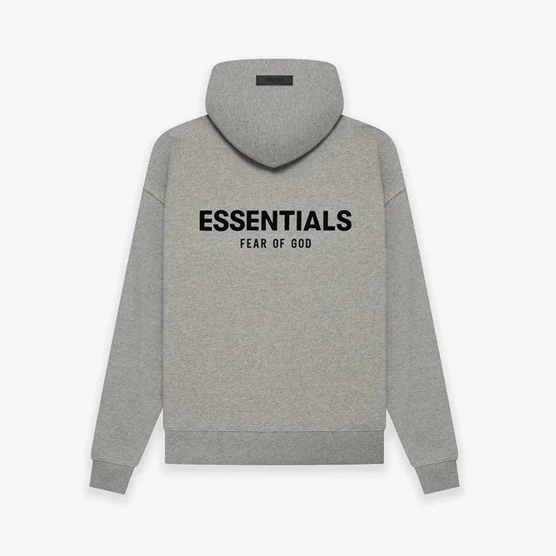 Dark heather gray hoodie SKU image