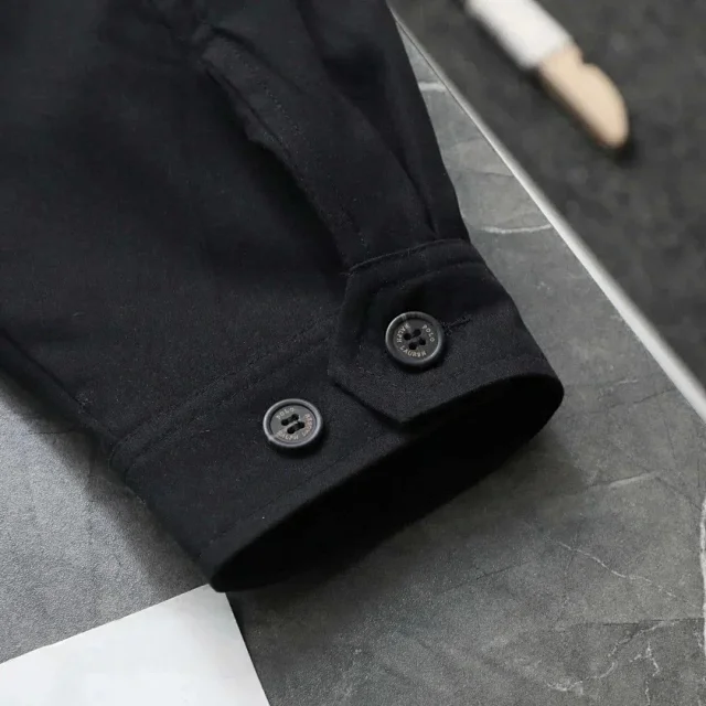 Polo Ralph Lauren Coats Collared button-front trench coat with flap pockets product detail image 15