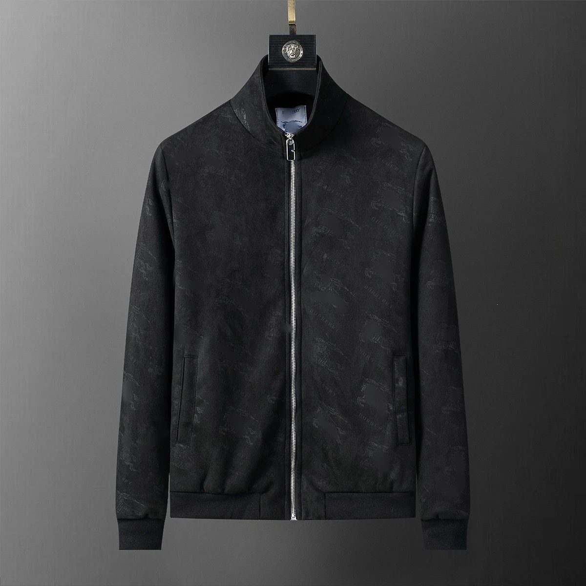 Louis Vuitton Jackets Monogram Zip-Up Jacket — Black 56048(Suede)