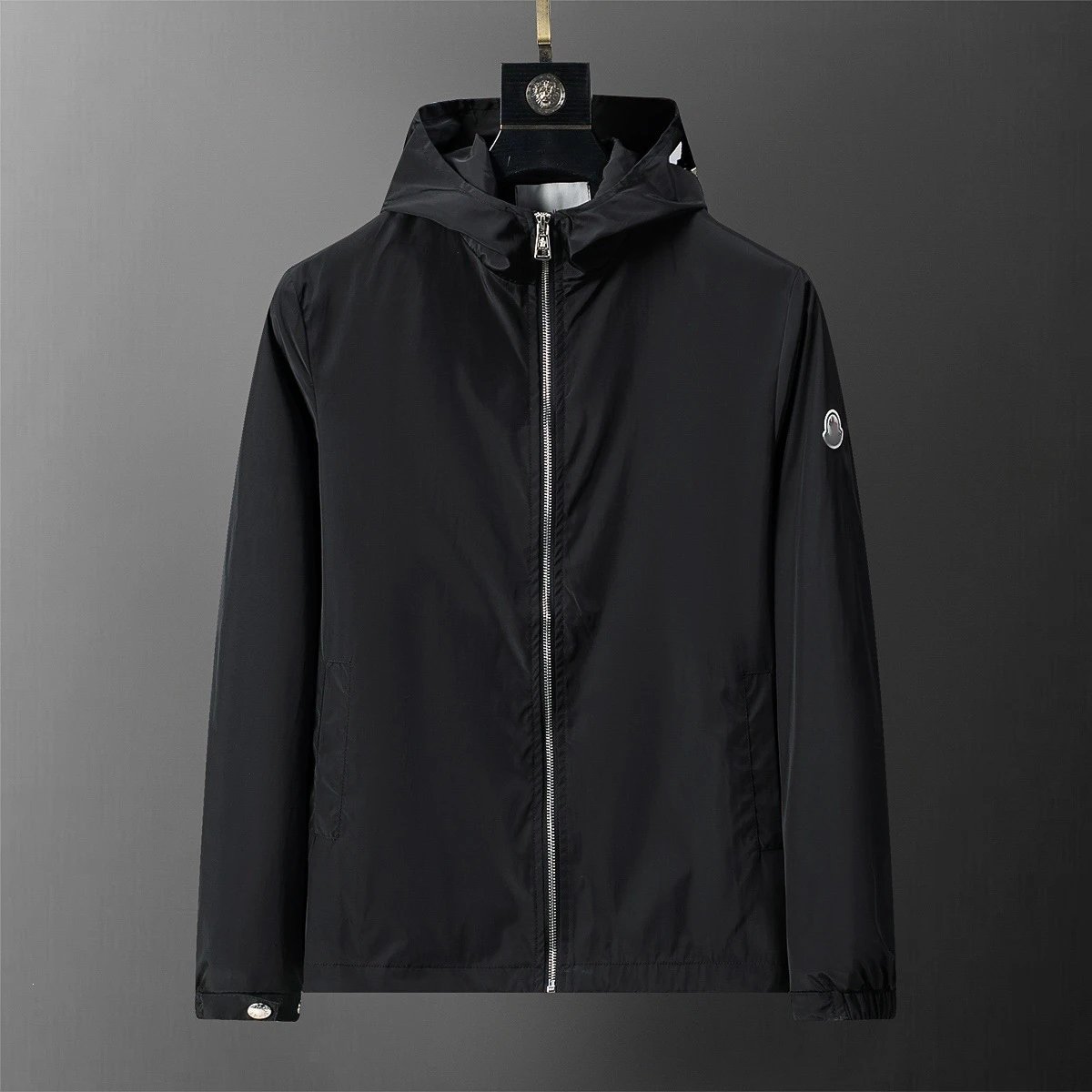 Louis Vuitton Jackets Monogram Zip-Up Jacket — Black 56028