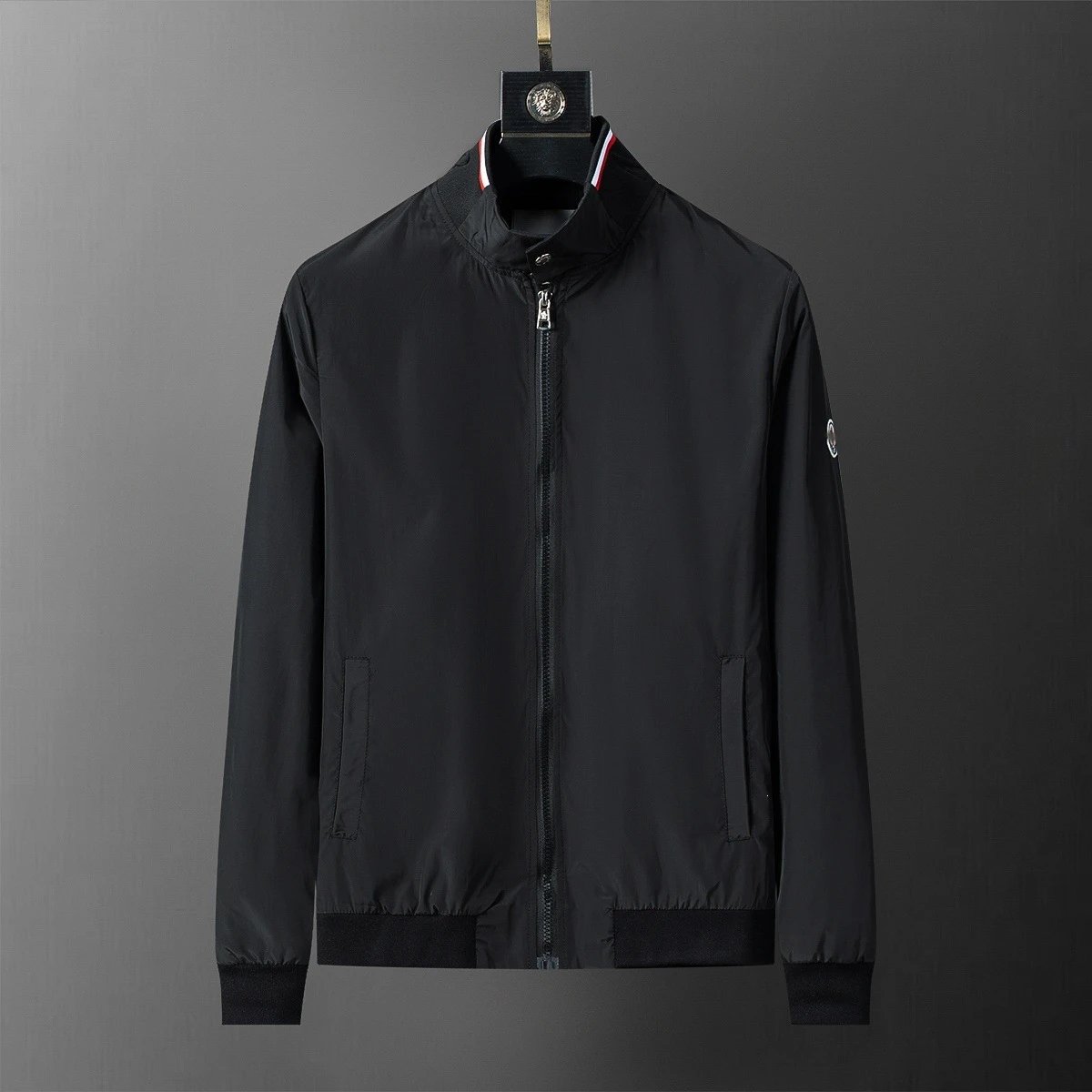 Louis Vuitton Jackets Monogram Zip-Up Jacket — Black 56029