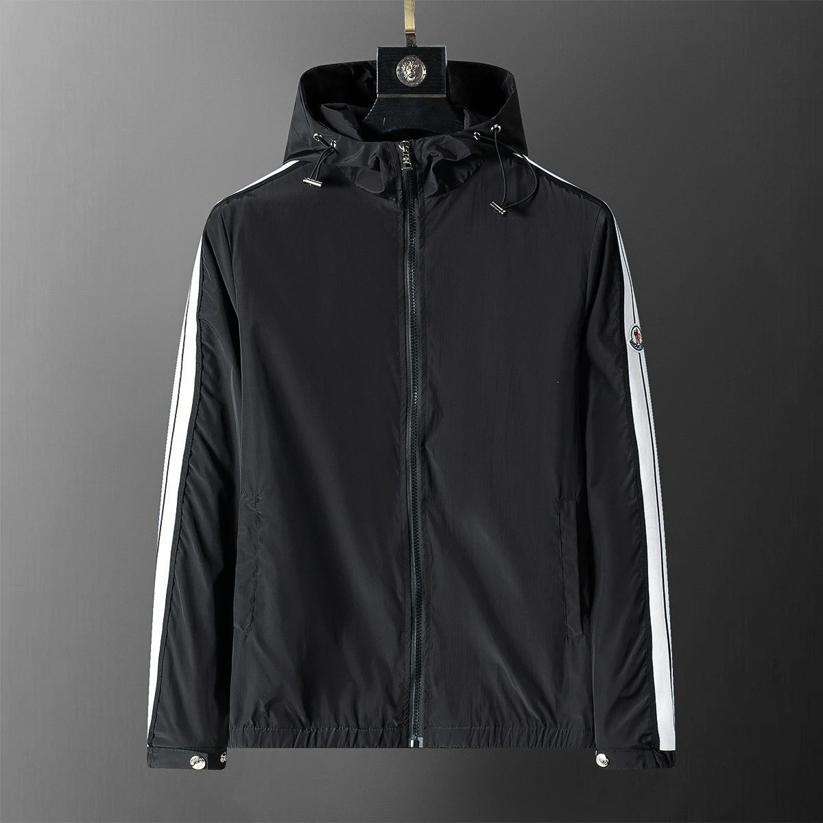 Louis Vuitton Jackets Monogram Zip-Up Jacket — Black 56030