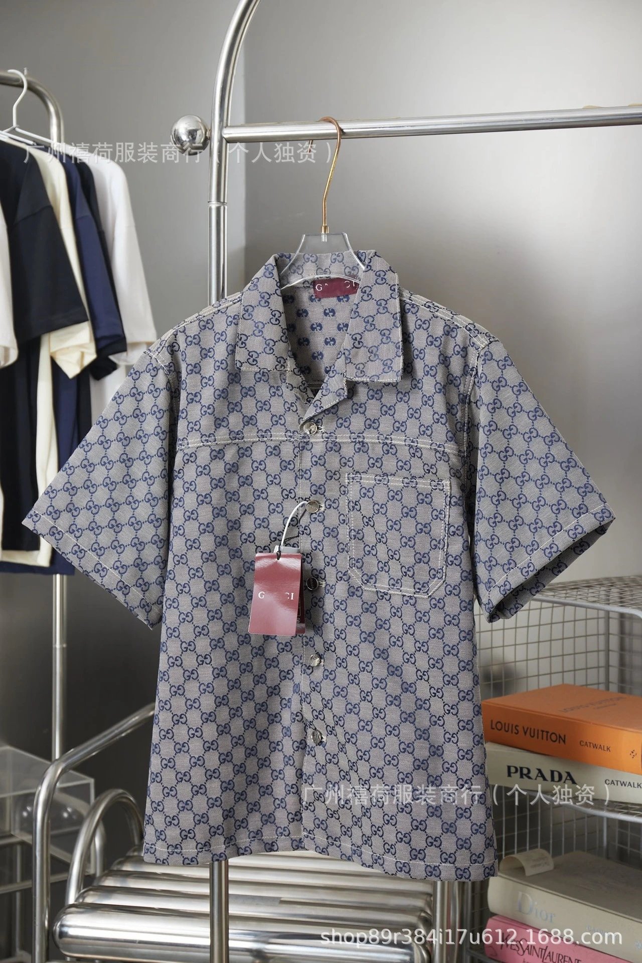 Louis Vuitton Matching Sets Denim set with embossed monogram panels — ancient 17