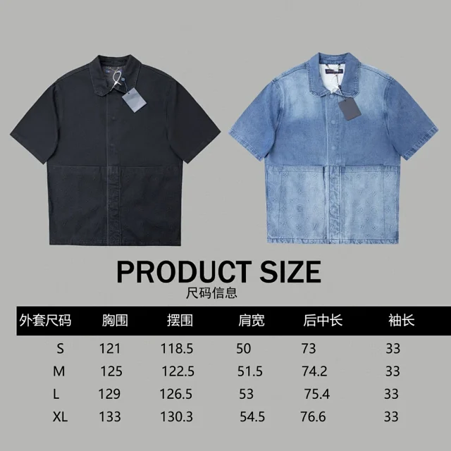 Louis Vuitton Matching Sets Denim set with embossed monogram panels product detail image 1