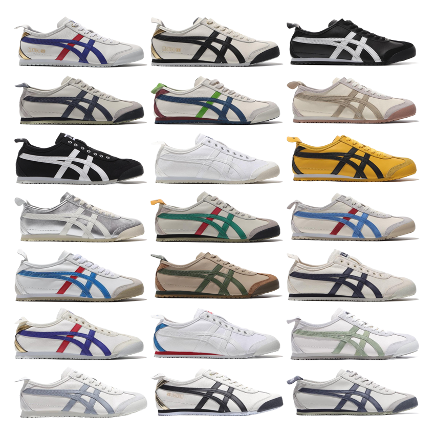 Onitsuka Tiger Low-top athletic sneakers with side stripe design