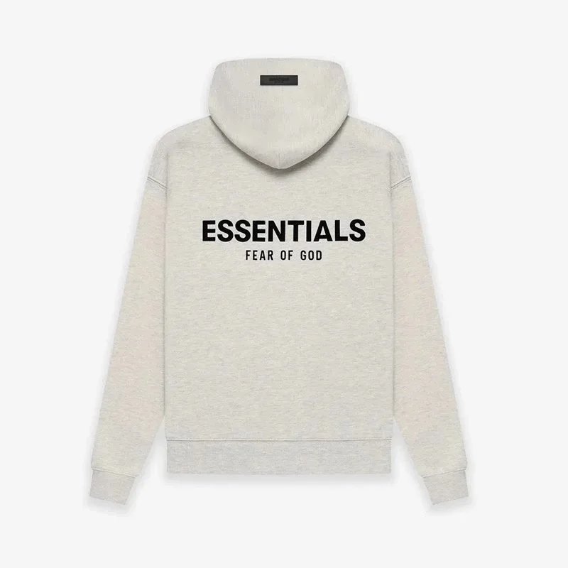 Light heather gray hoodie SKU image