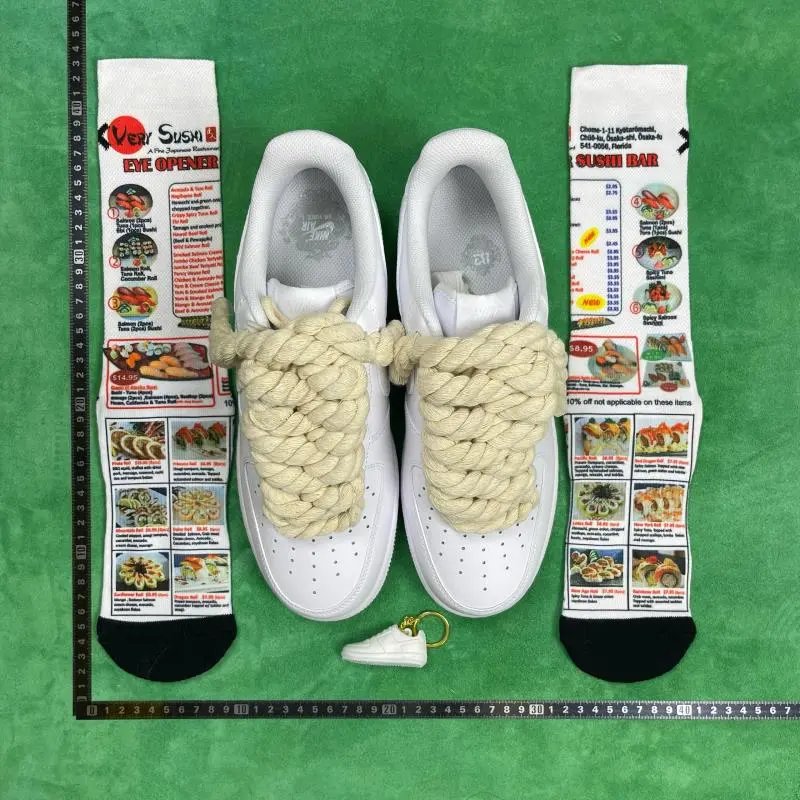 Nike Air Force White With Special Laces · 3