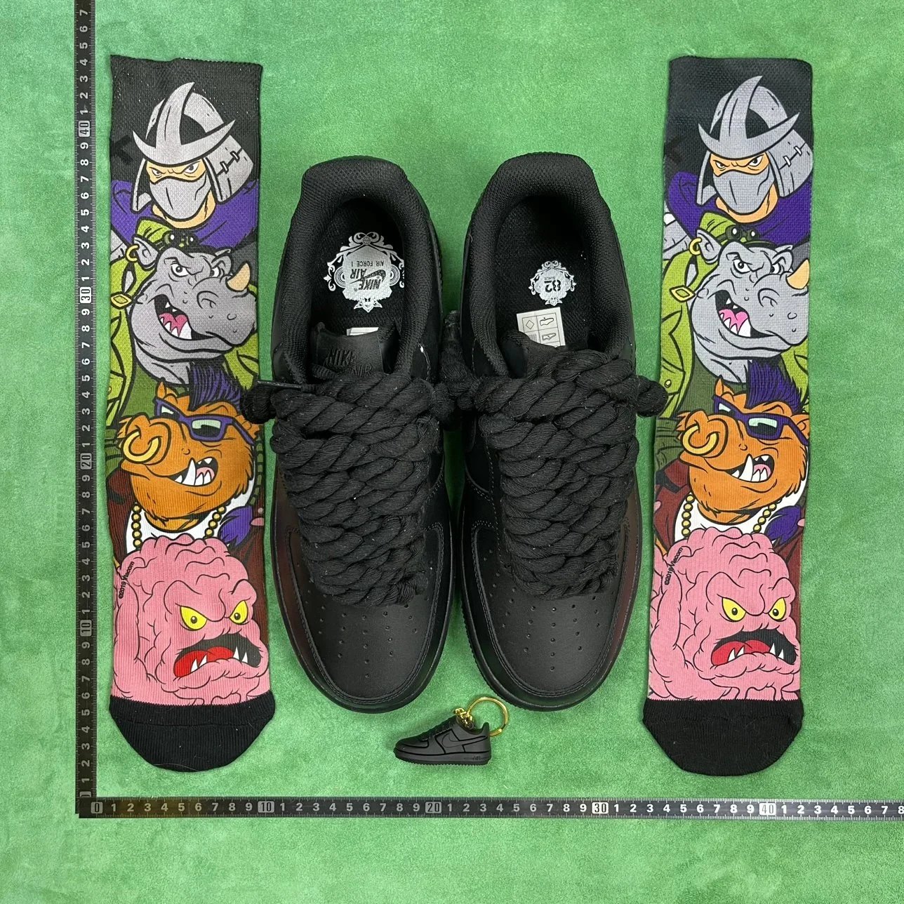 Nike Air Force Black With Special Laces