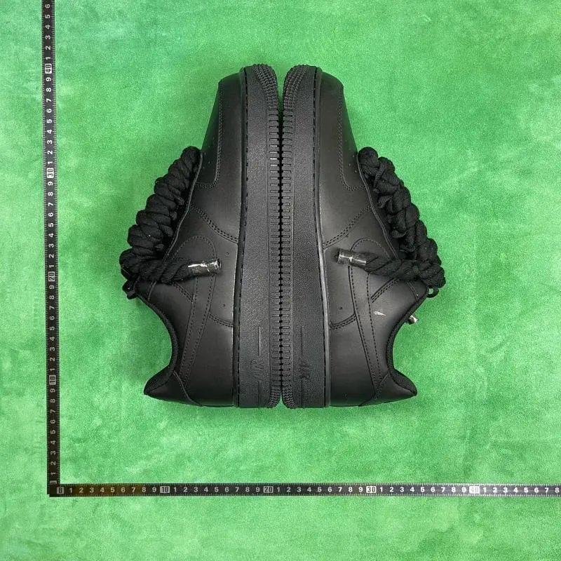 Nike Air Force Black With Special Laces · 2