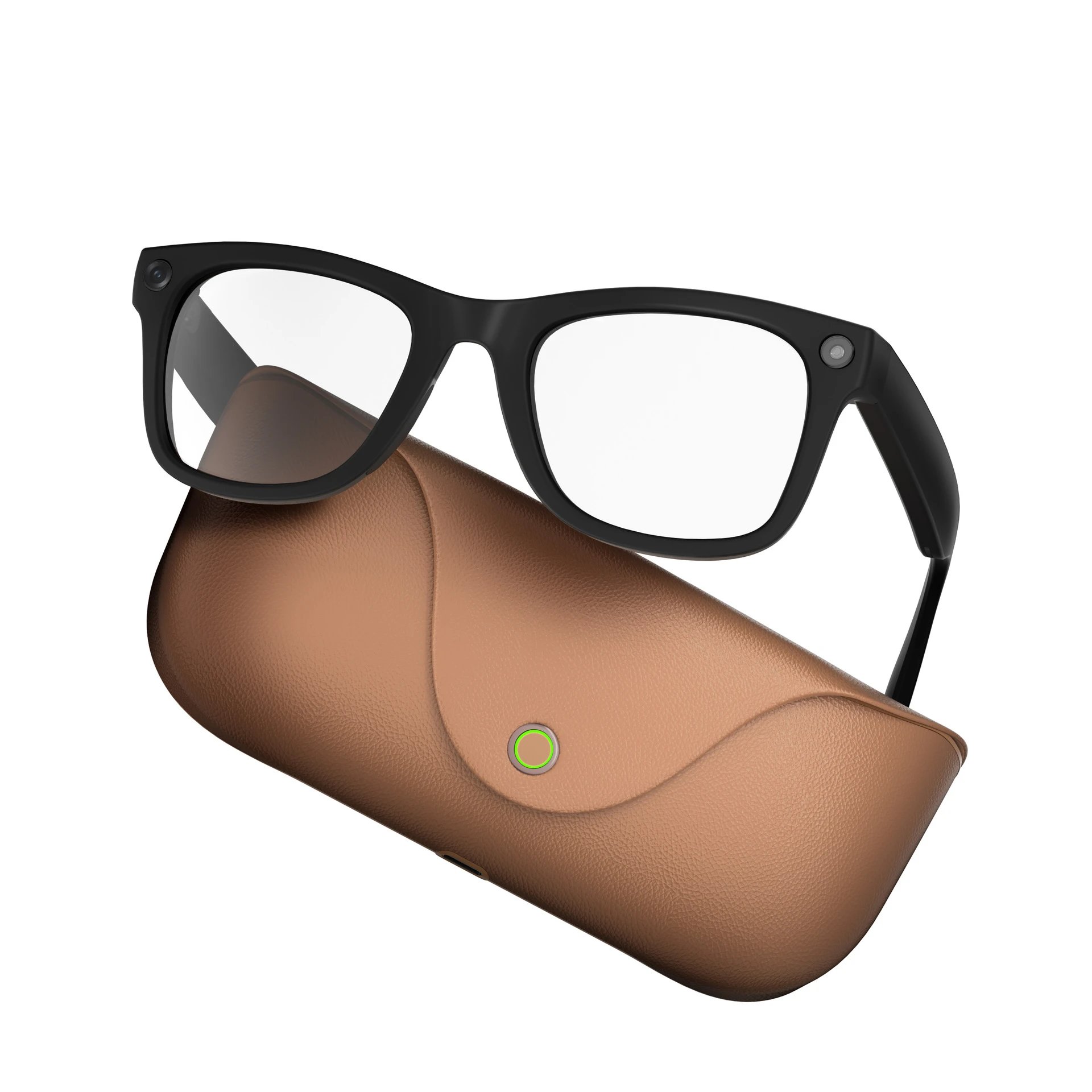 Ray-Ban Meta Wayfarer Injected Eyeglasses Matte Black Clear (RW4006-601/SB)