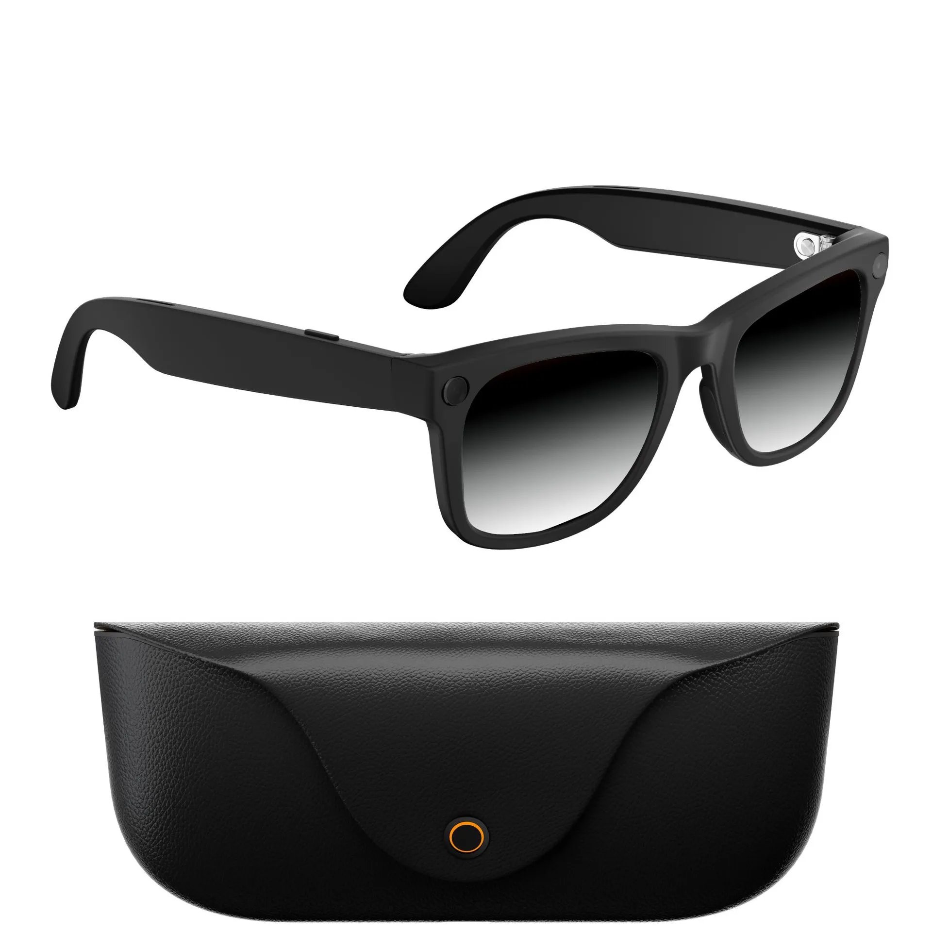 Ray-Ban Meta Wayfarer Acetate Sunglasses Matte Black Graphite Gradient (RW4006-663013)