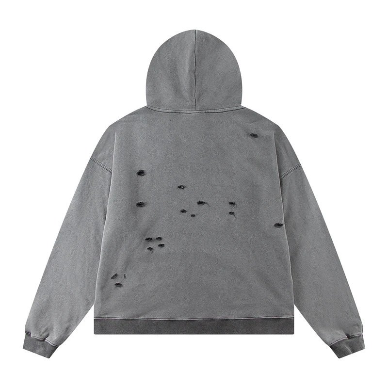 Tommy Cash Paris Distressed Gray Hoodie - 11