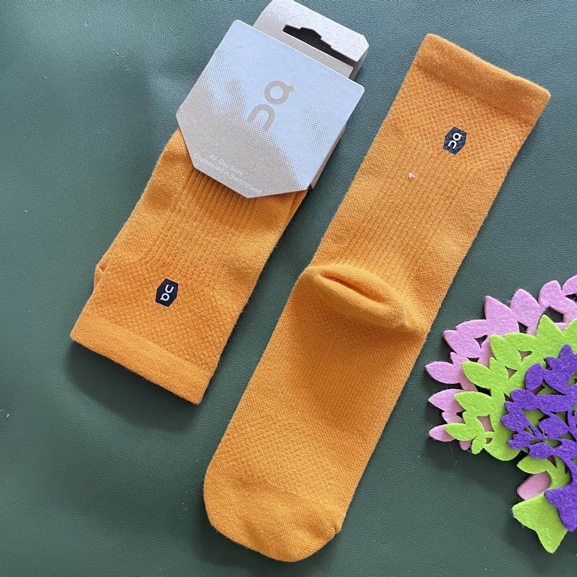 Long Tube Running Socks Tie-Dye Gradient photo 6