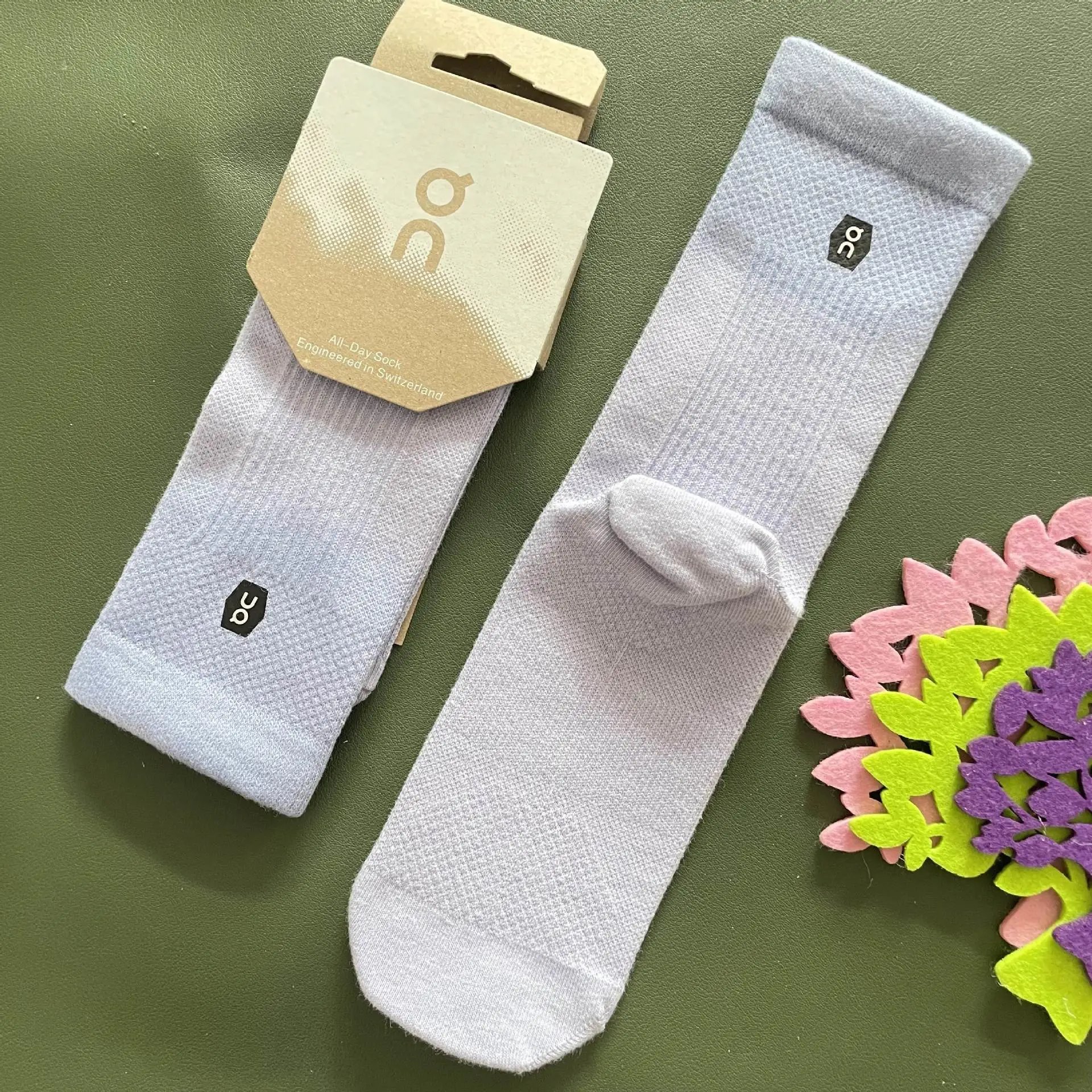 Long Tube Running Socks Tie-Dye Gradient photo 7