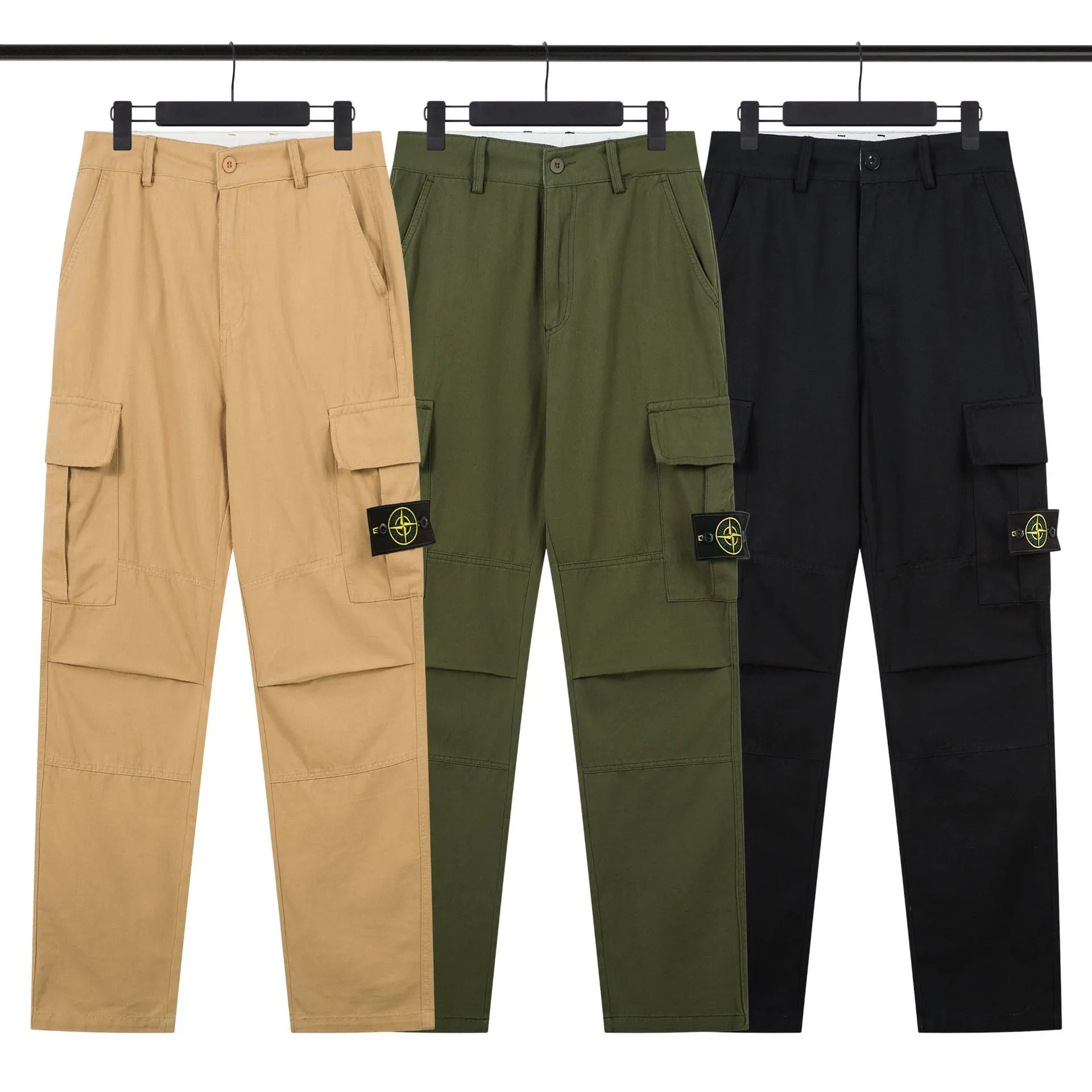 Stone Island Badge Embroidered Utility Pants