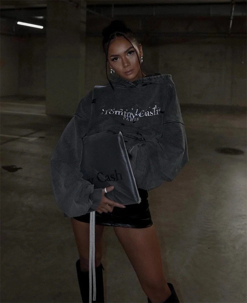 Tommy Cash Paris Distressed Gray Hoodie - 6