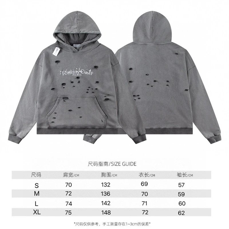 Tommy Cash Paris Distressed Gray Hoodie - 4