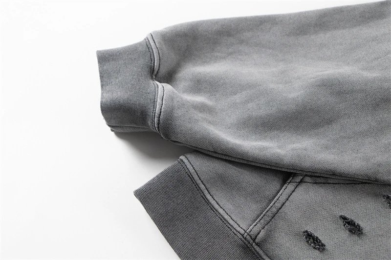 Tommy Cash Paris Distressed Gray Hoodie - 17