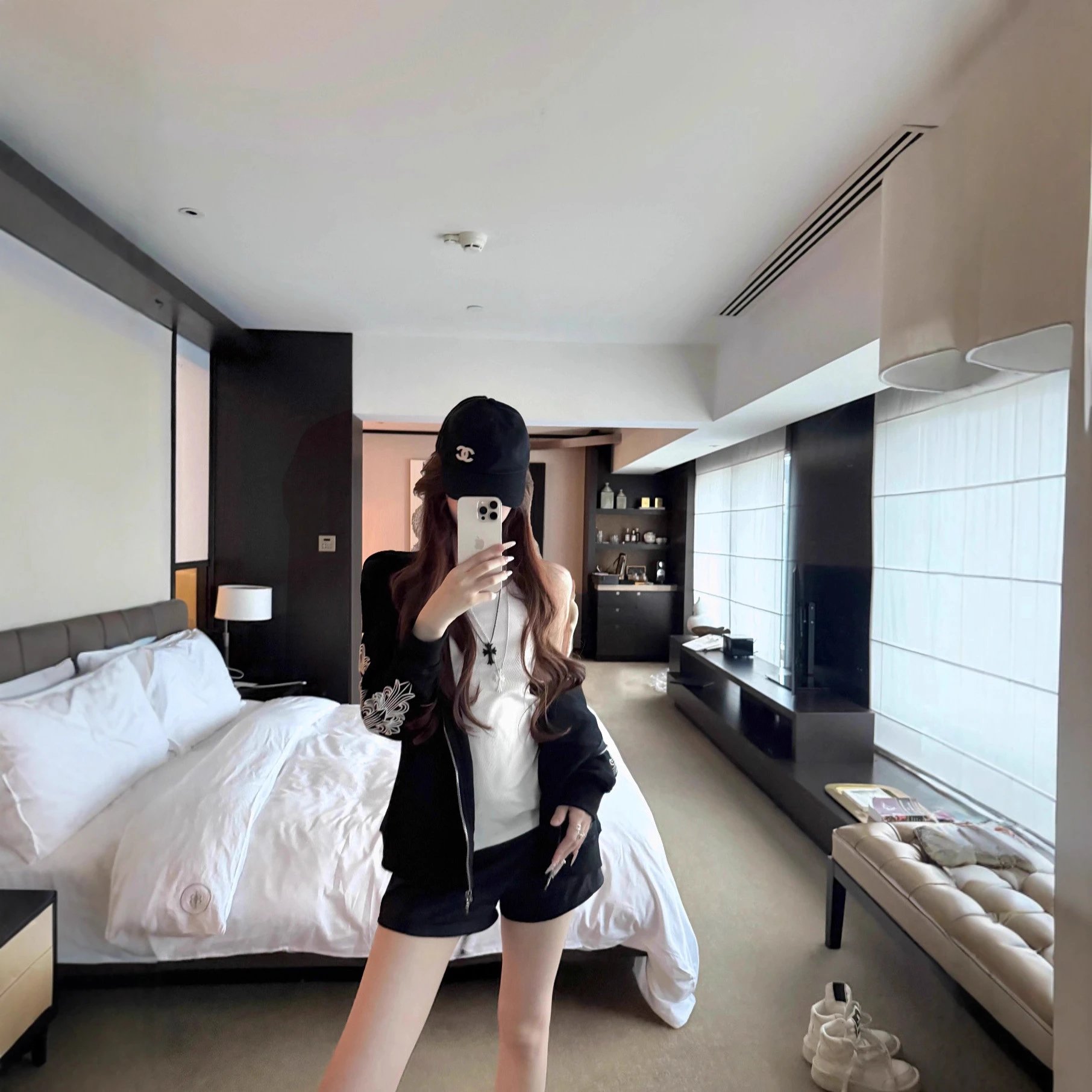 Chanel Black Baseball Cap Casual Headwear