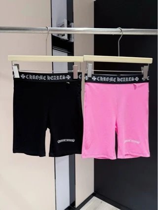 Chrome Hearts Biker Shorts Black Pink Casual