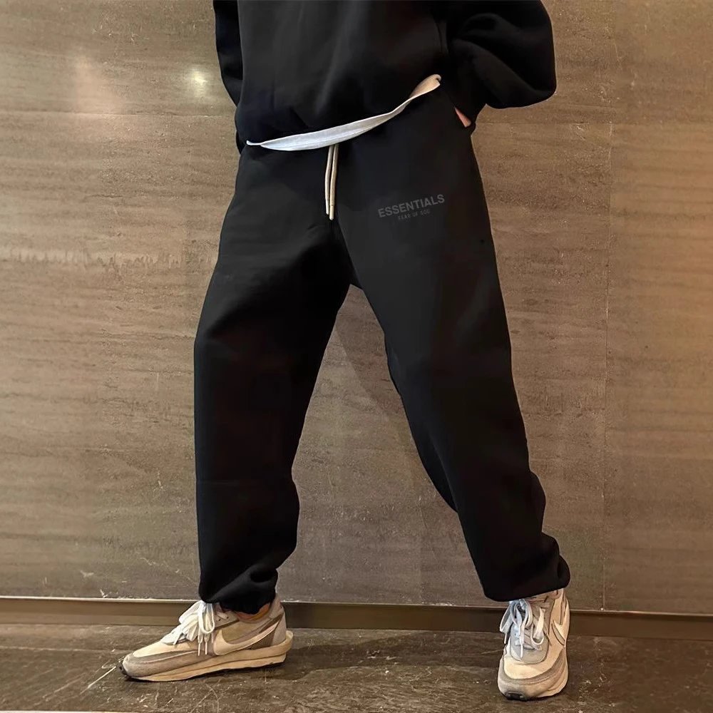 Fear Of God Essentials Black Relaxed Fit Sweatpants