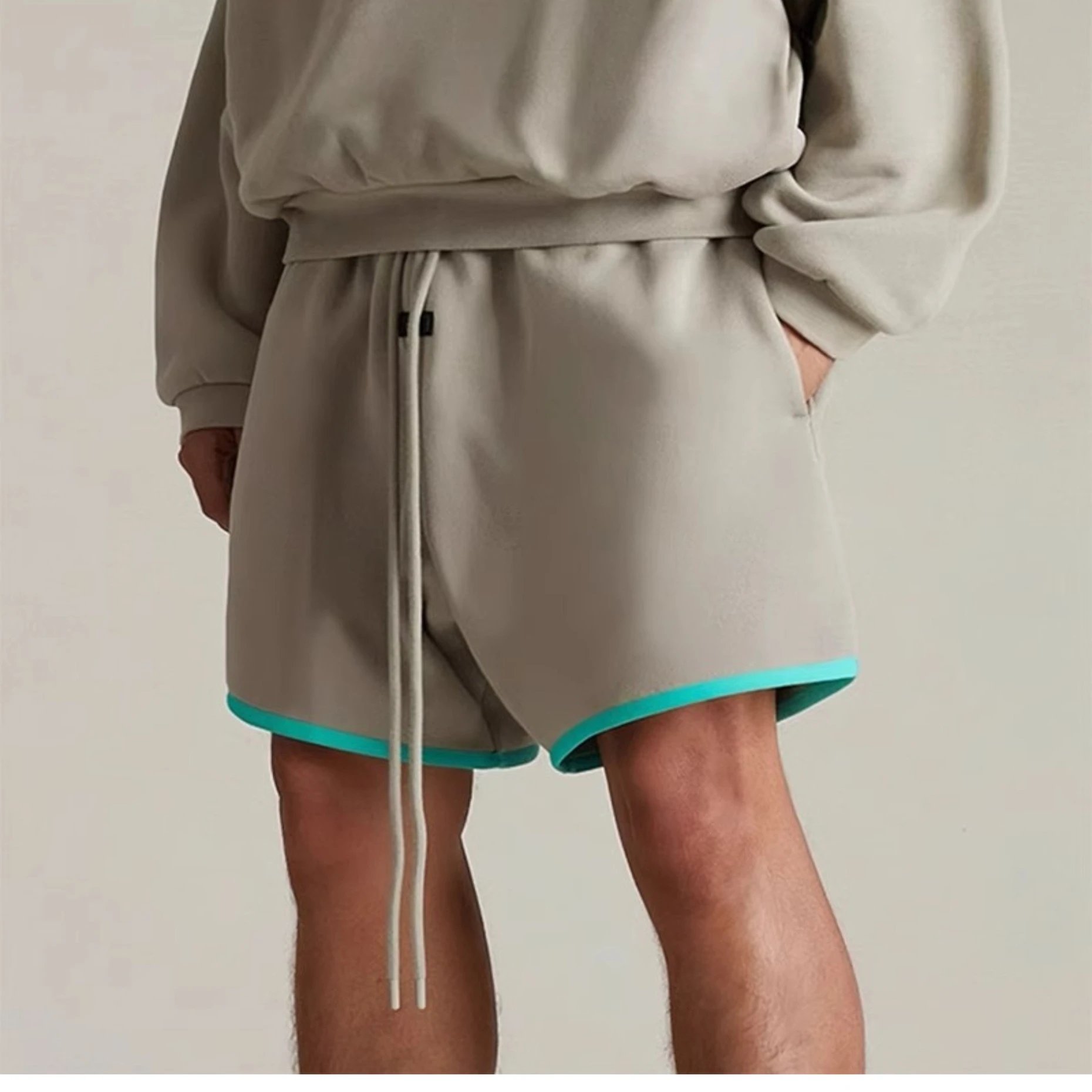 Basic Sweat Shorts Beige Casual