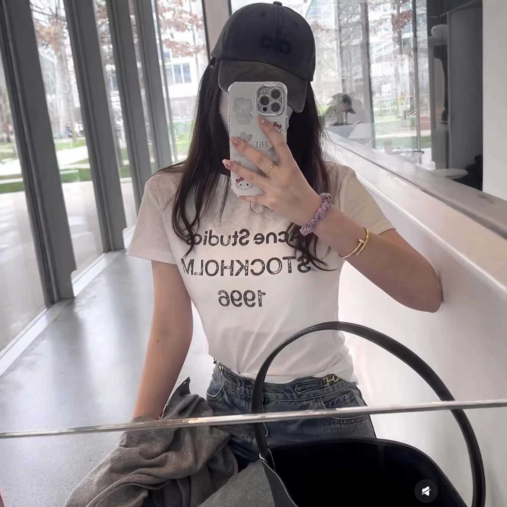 Unisex White Printed Graphic T-Shirt