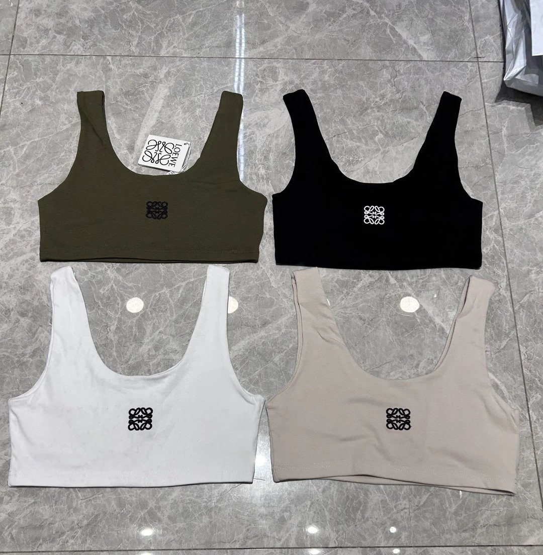 Love Moschino Sports Bra Olive Green Casual Top