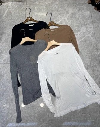 Unisex Long Sleeve T-Shirt White Basic Casual