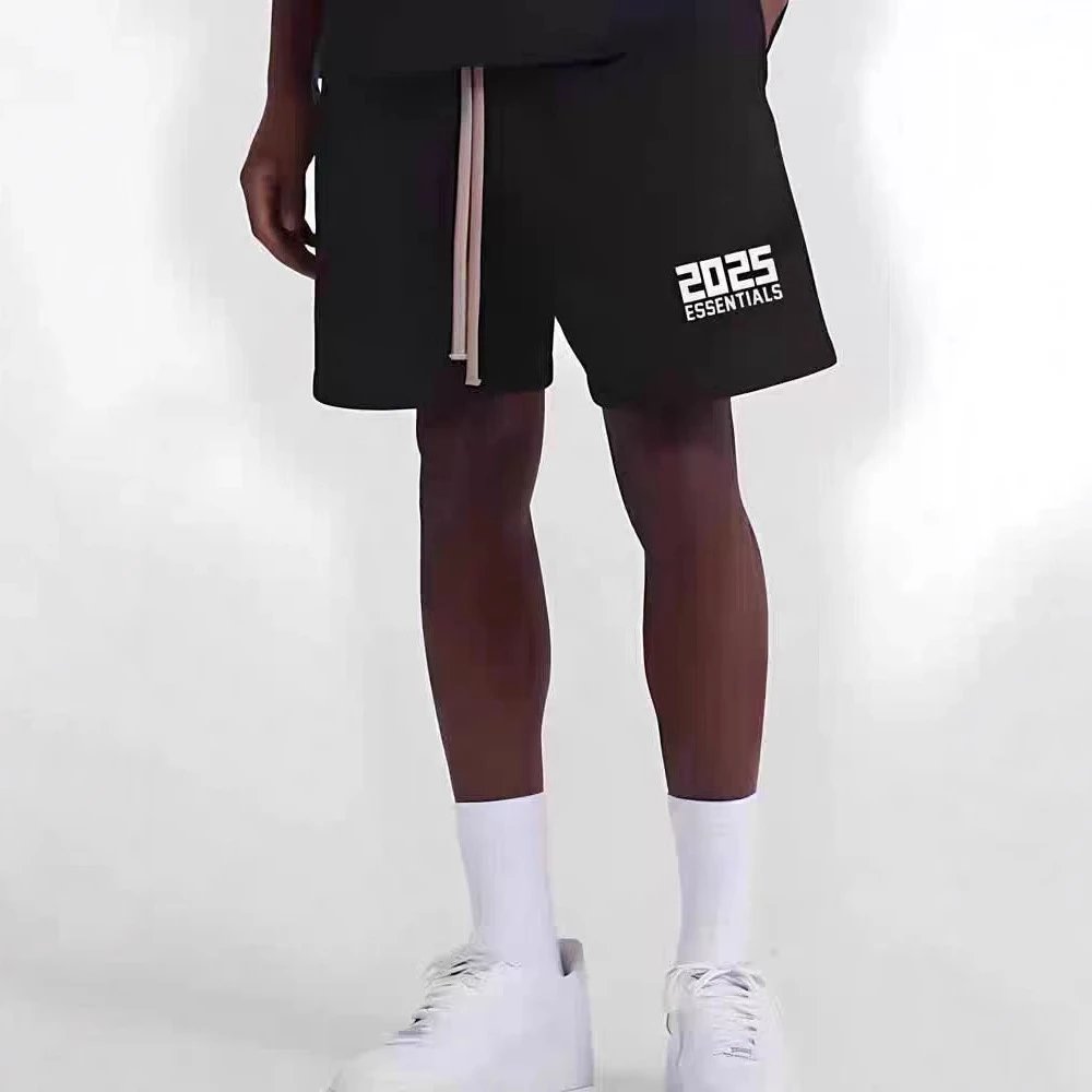 2025 Essentials Black Casual Shorts
