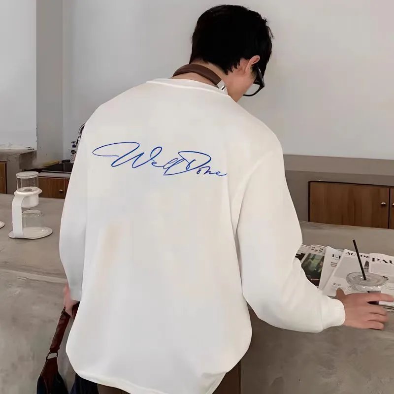 White Long Sleeve Well Done Signature Sweatshirt