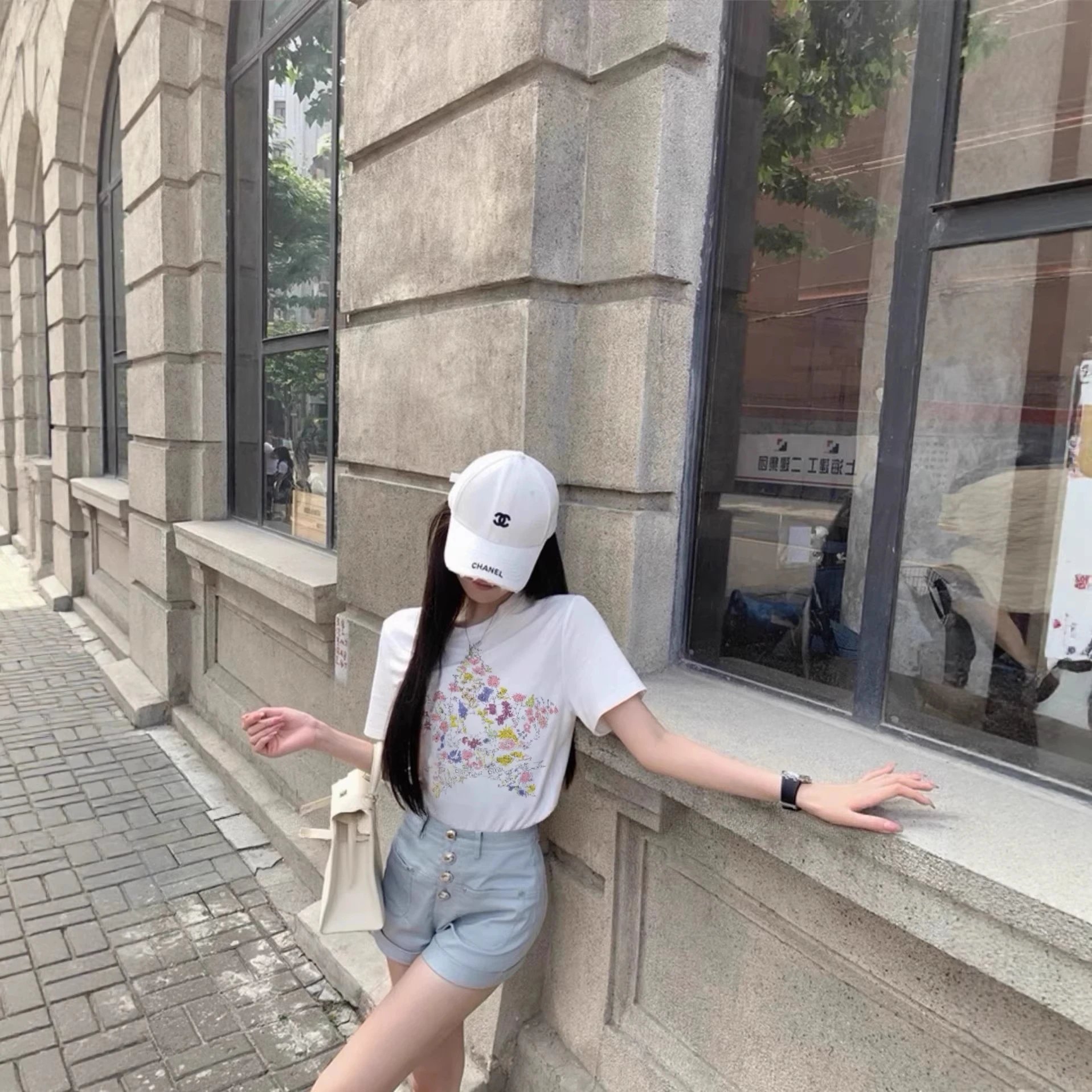 Chanel White Baseball Cap Fashion