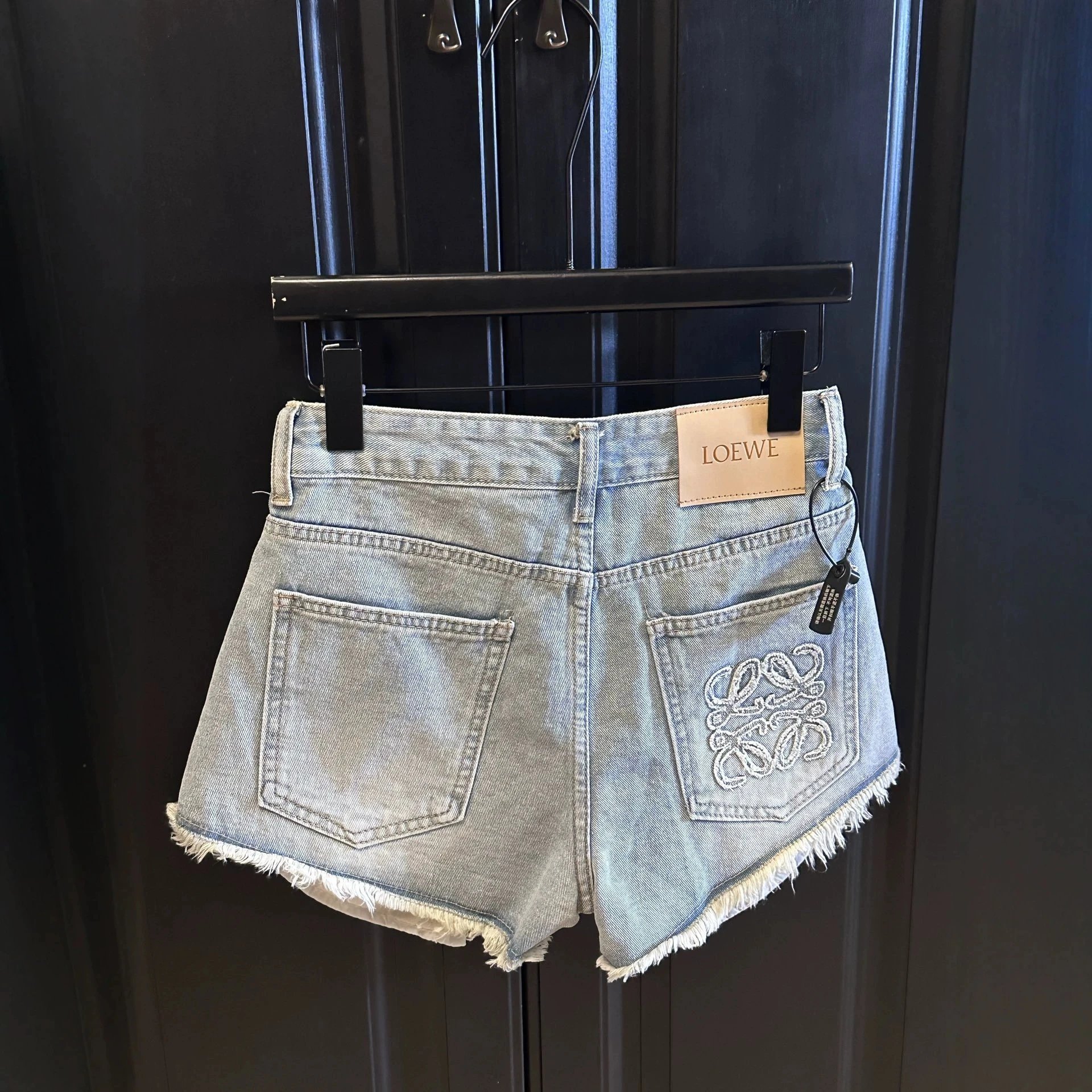 Loewe Denim Shorts Light Blue High Waisted
