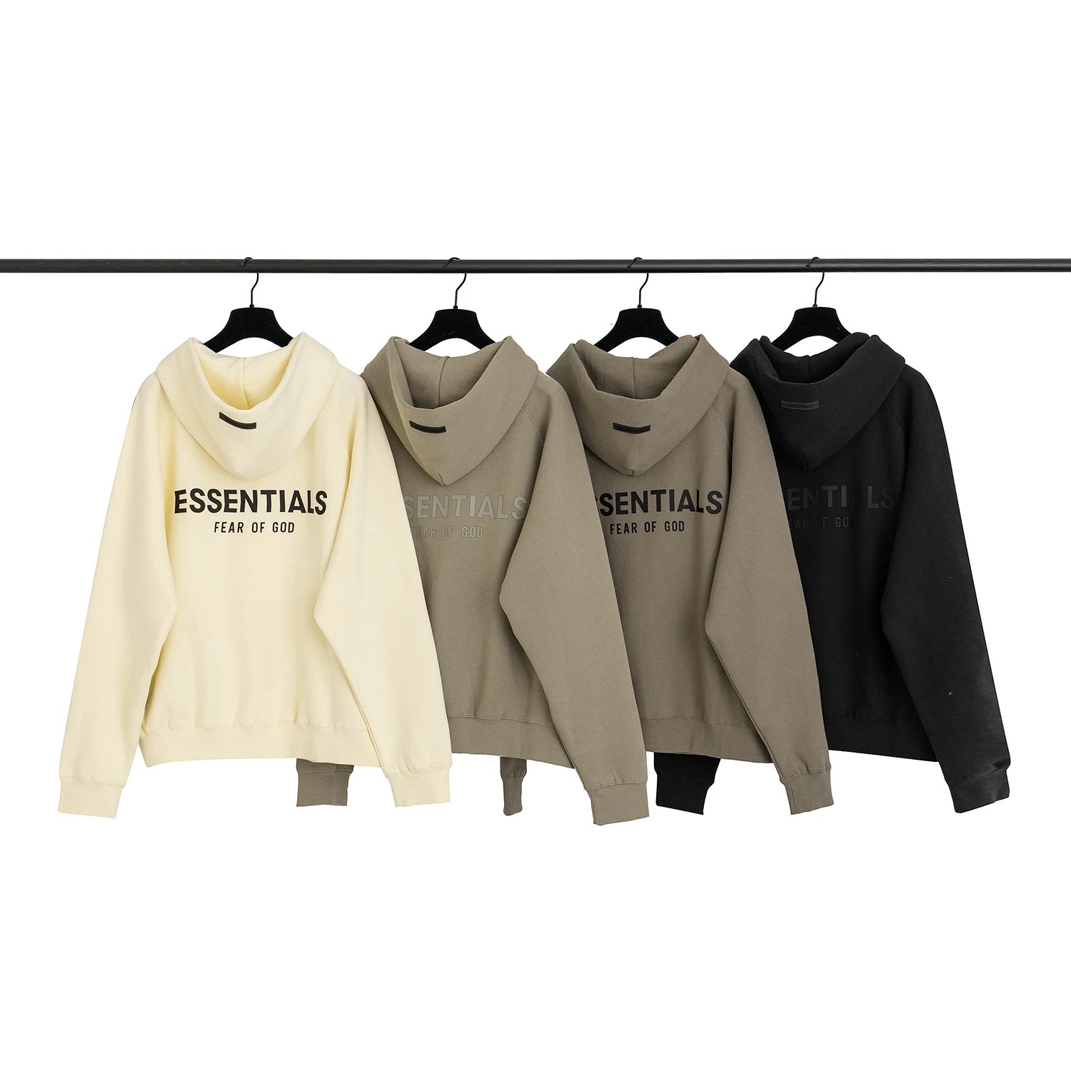 Fear Of God Essentials Hoodie Beige Casual Sweatshirt