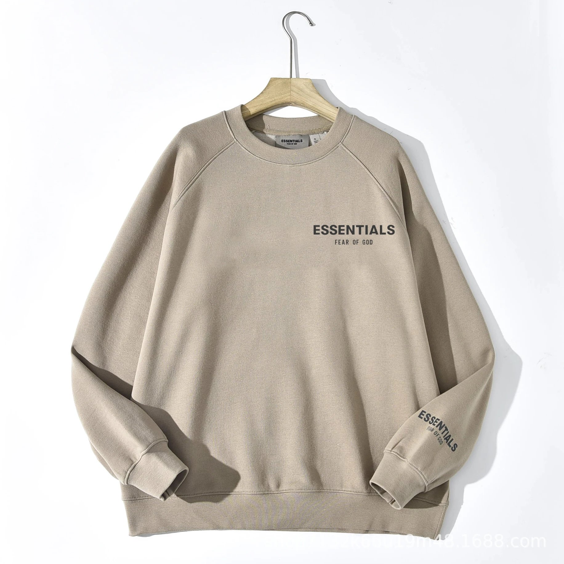 Essentials Fear Of God Beige Crewneck Sweatshirt