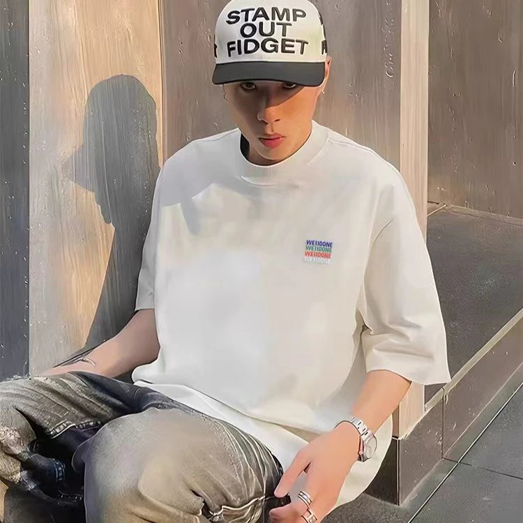 Weihone Basic White Casual T-Shirt