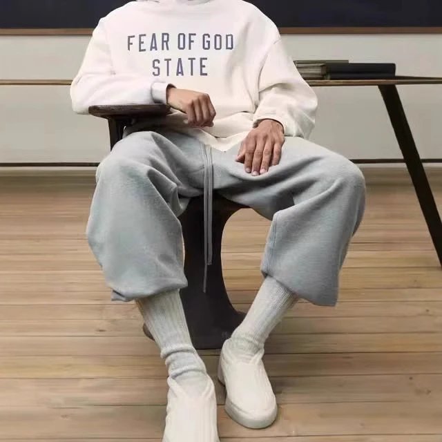 Fear Of God State White Oversized Sweatshirt