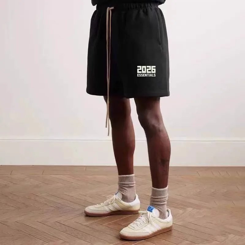 2026 Essentials Black Casual Shorts