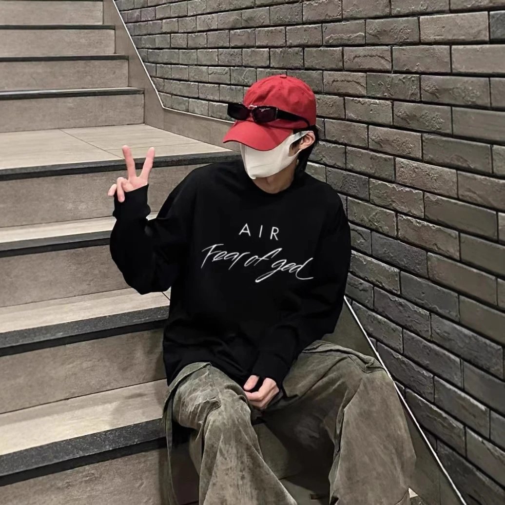 Fear Of God Air Black Oversized Sweatshirt