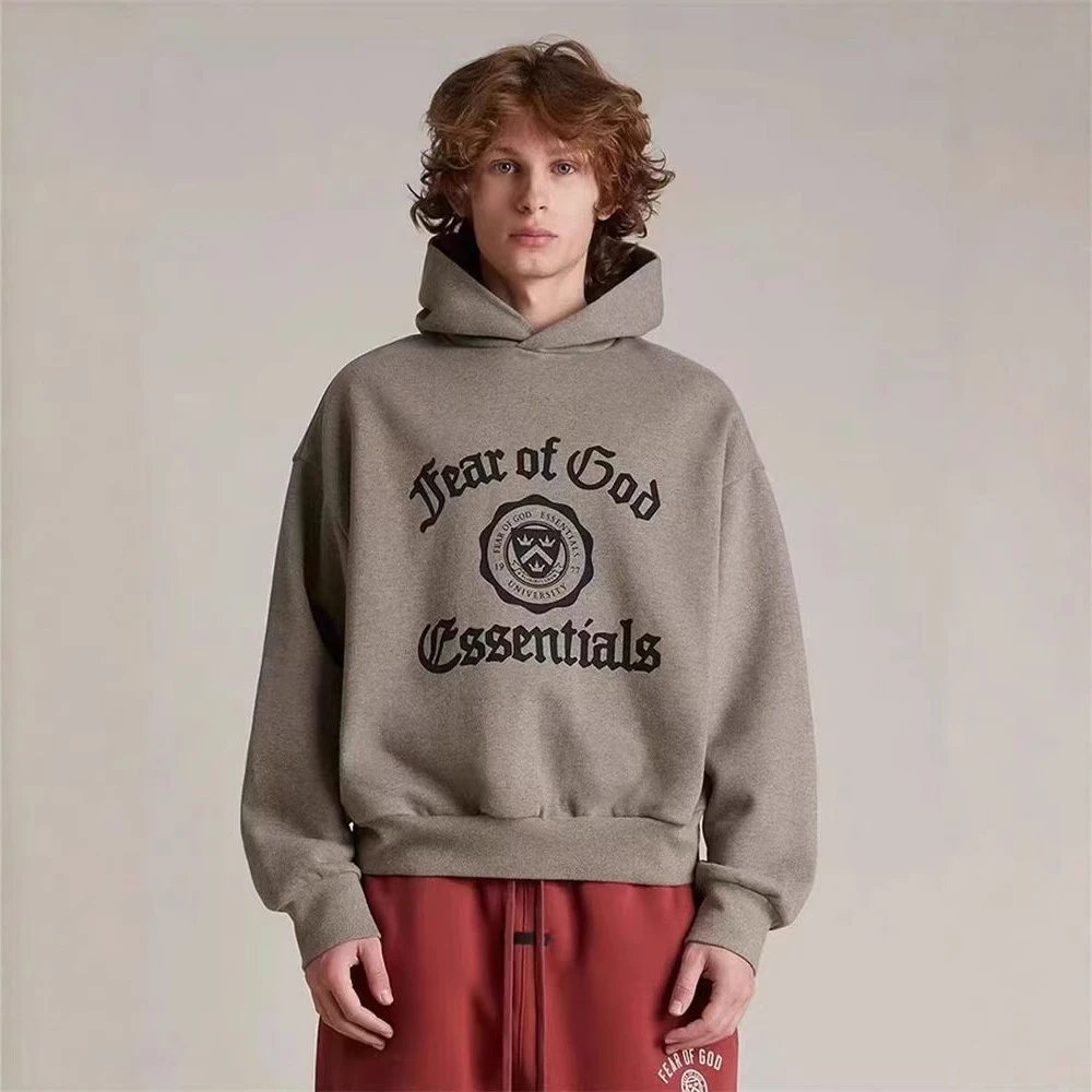 Fear Of God Essentials Grey Hoodie