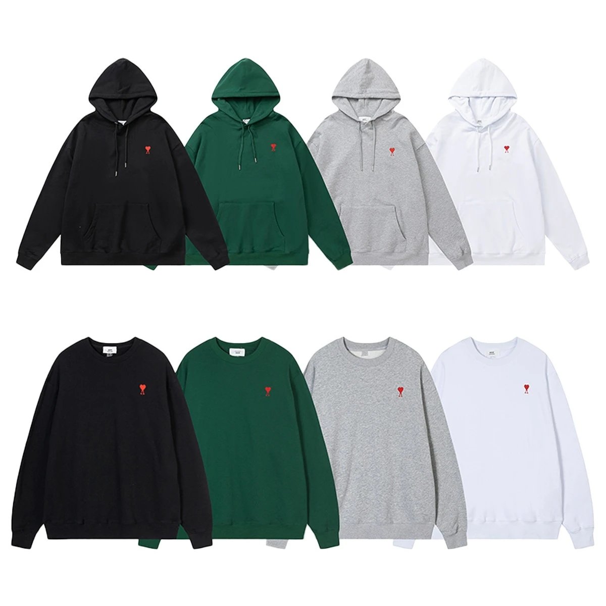 Basic Hoodie Black Casual Sweatshirt