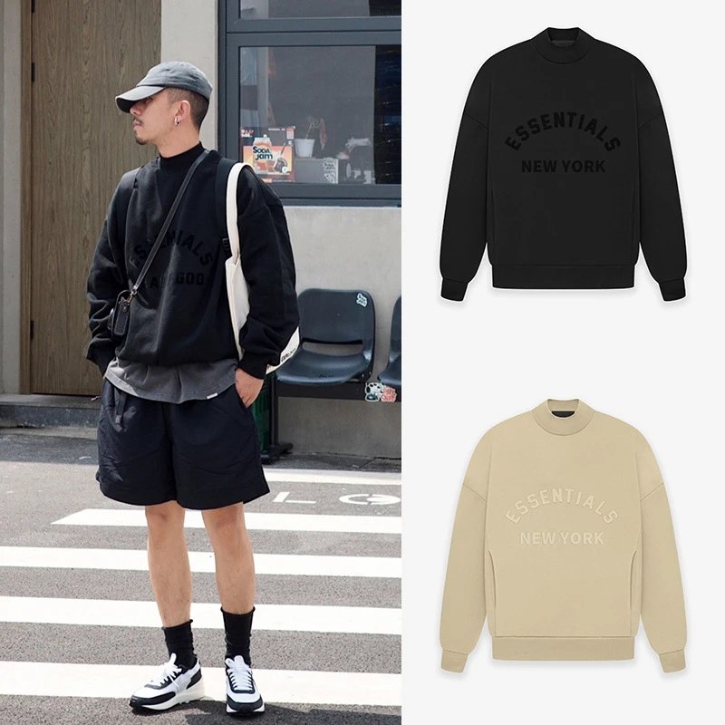 Essentials New York Black Crewneck Sweatshirt