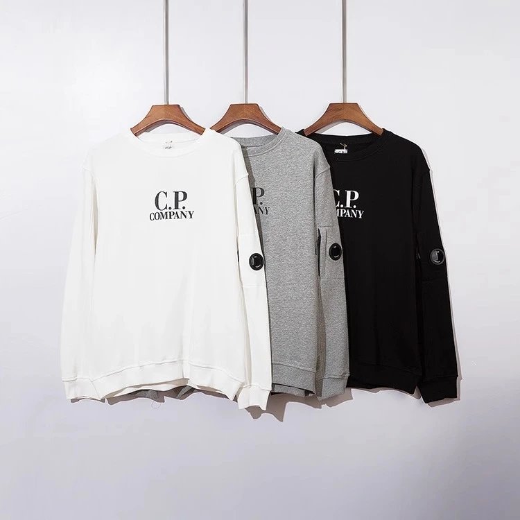 C.P. Company Long Sleeve White Casual Sweatshirt